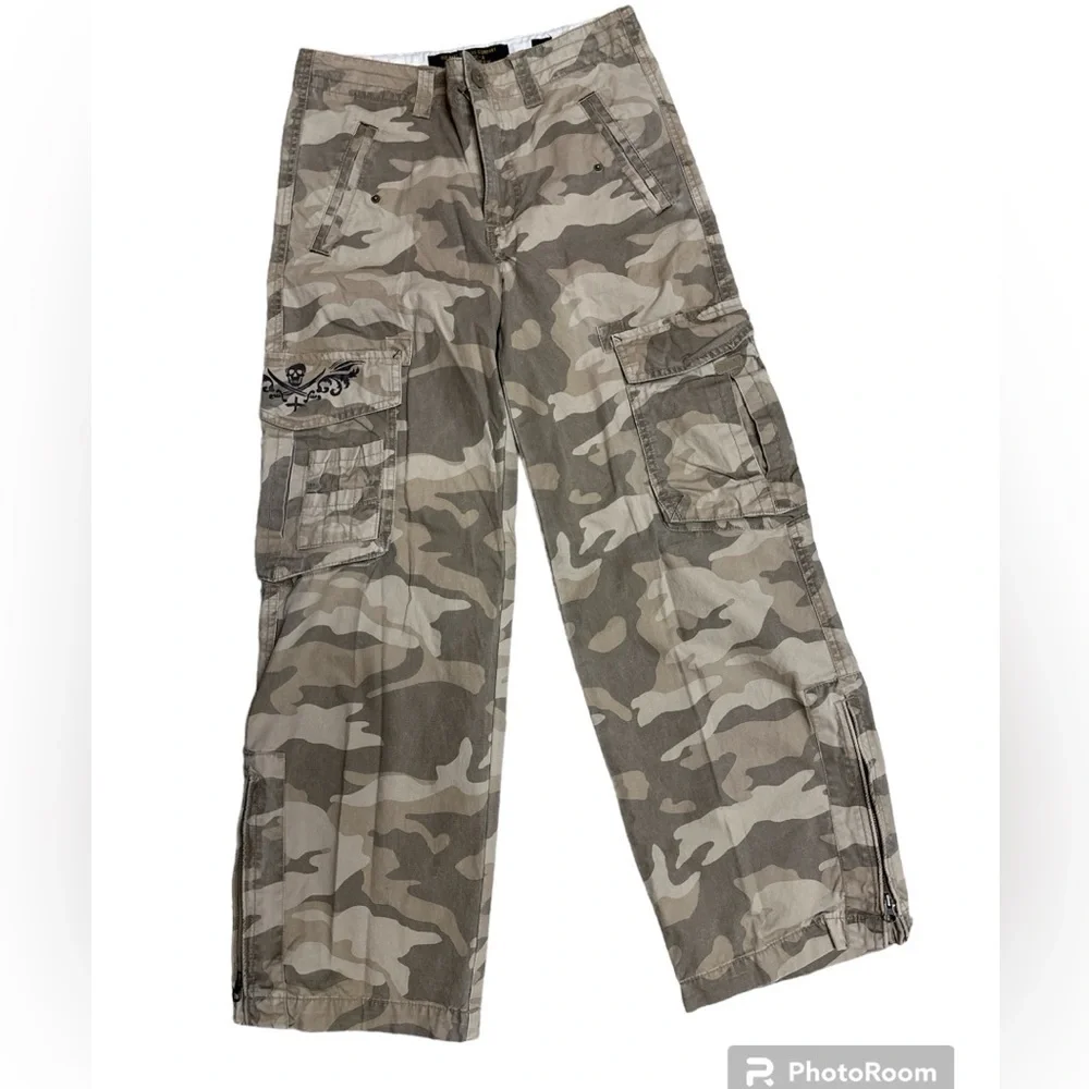 Old Navy Surplus Company Cotton Utility Camouflage Camo Cargo Pants Size 12